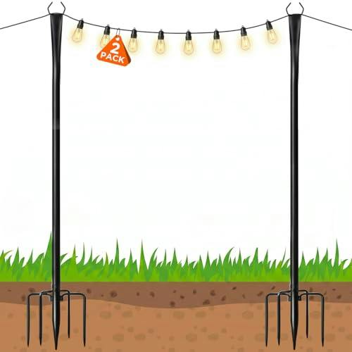 String Light Poles 2-Pack