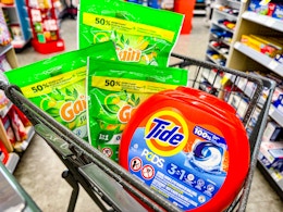 Tide Pods and Gain Flings Packs, as Low as $2.62 Each at CVS card image