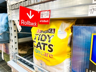 purina tidy cats alert litter on walmart shelf