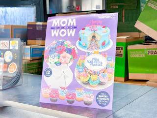 Mothers Day Cupcake Bouquet signage at Walmart bakery