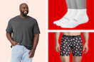 Men's short, socks and boxers
