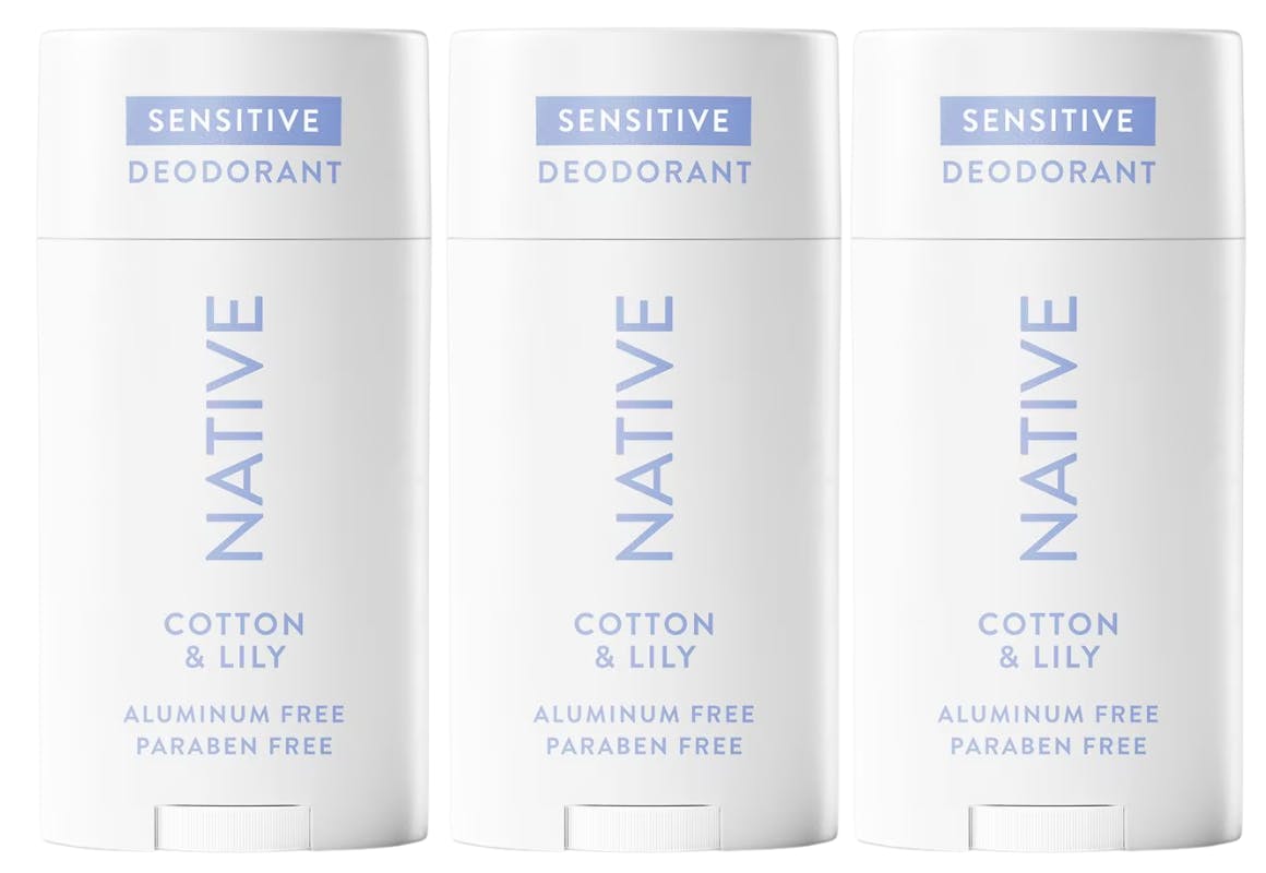 3 Native Sensitive Deodorants