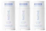 3 Native Sensitive Deodorants