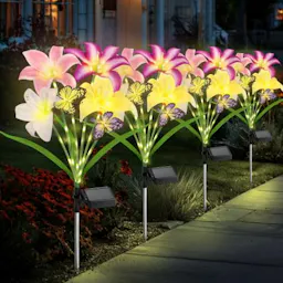 Lily Solar Path Lights 4-Pack