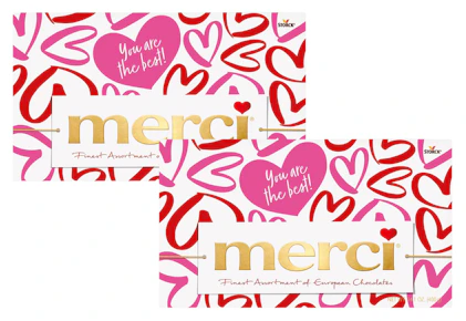 2 Merci Chocolate Candy Gift Boxes