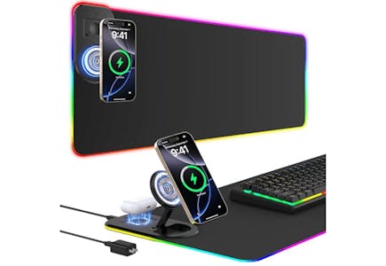 Wireless Charging Gaming Desk Mat