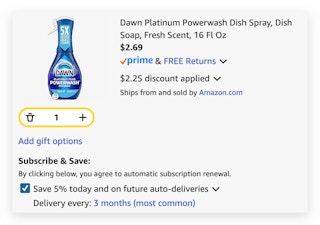 Dawn Platinum Powerwash Dish Spray