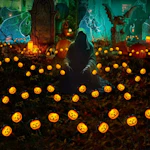 Pumpkin Swaying Solar Lights 2-Pack