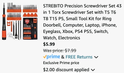 screwdriver set