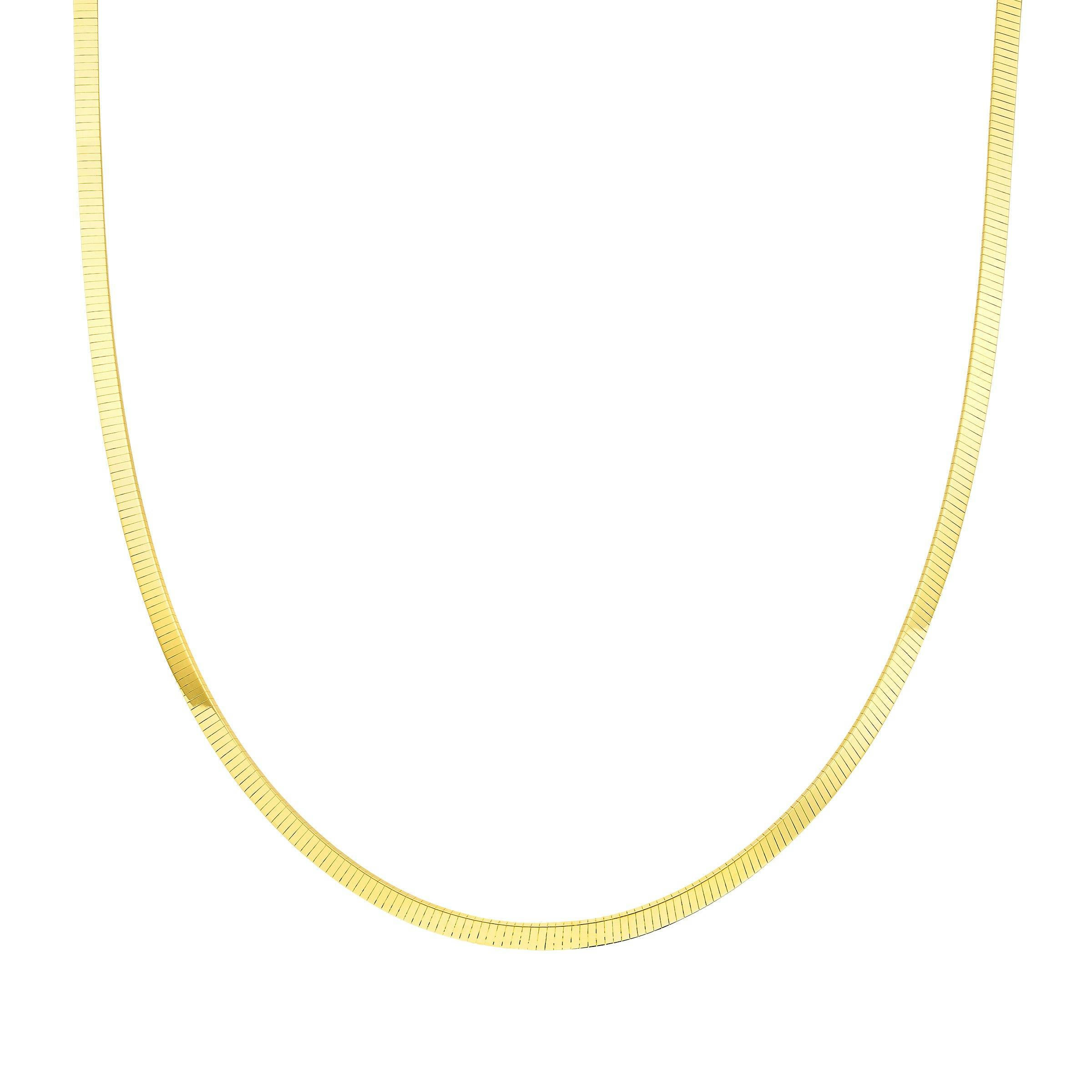 18kt Yellow Gold Omega Necklace