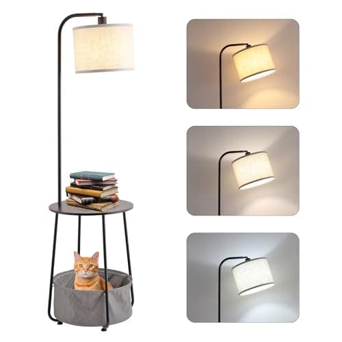 Floor Lamp with Cat Bed