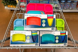 $3 Kids’ Dinnerware 24-Piece Sets on Clearance at Select Walmart Stores card image