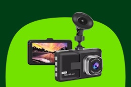 3-inch 1080p High-Definition Dash camera, 24 Hour Recording, 170° Wide-Angle, Night Vision, G-Sensor Parking Loop Video Motion Detection