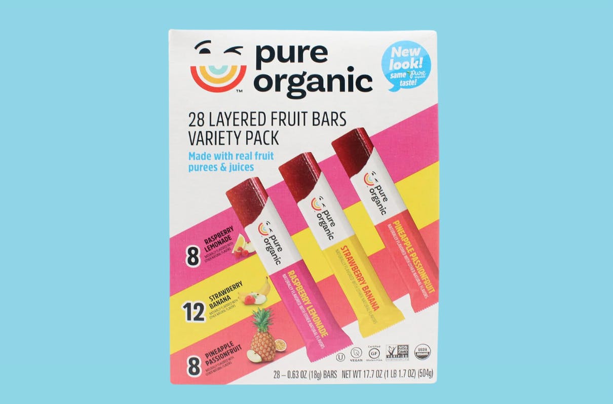 Pure Organic Fruit Bars 28Count Variety Pack, as Low as 11.09 on