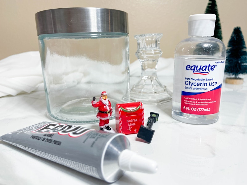 supplies to make a diy snow globe