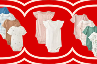 3 cloud island bodysuit sets side by side