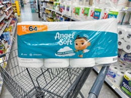 angel soft toilet paper in walgreens cart