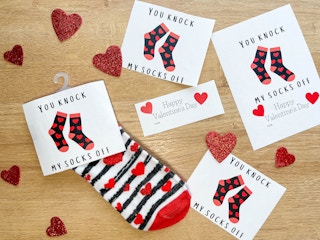 diy valentine made from fun socks 