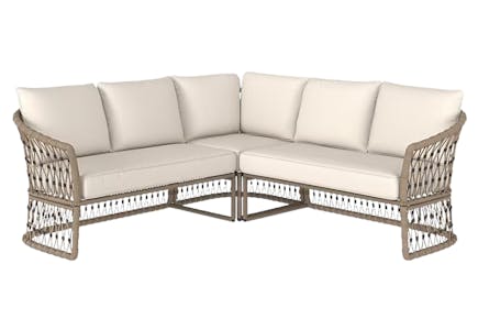 Style Selections Wicker Sectional
