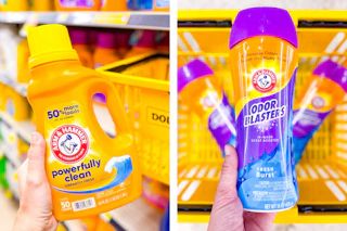 arm hammer laundry products collage