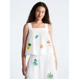 Free Assembly Women's Embroidered Top