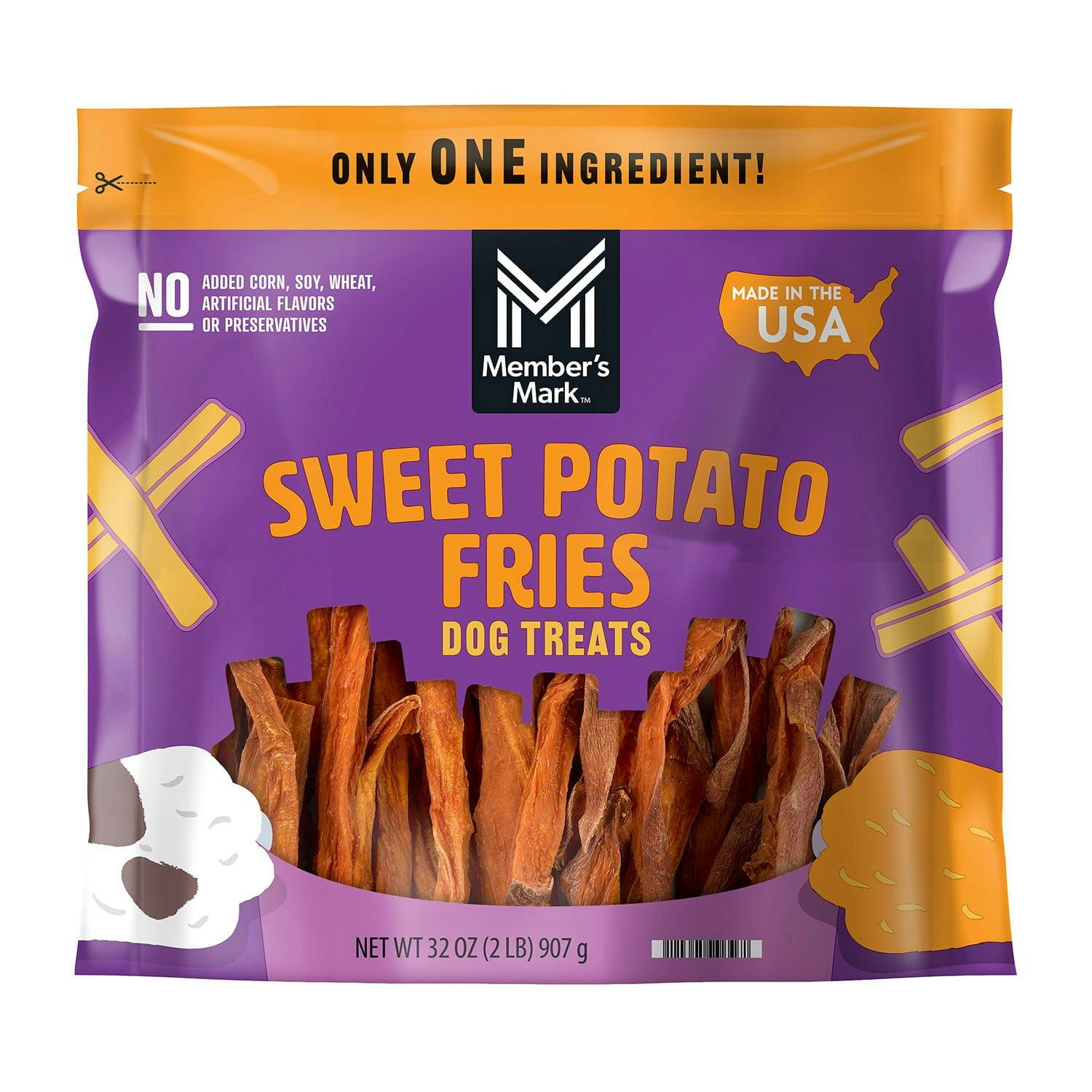 Member's Mark Sweet Potato Dog Treats Bag