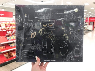 target beauty advent calendar hand holding