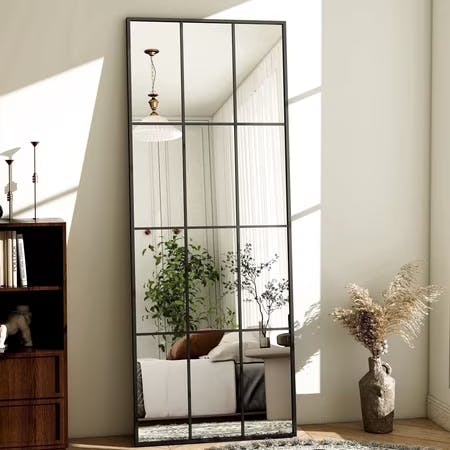 Full Length Windowpane Mirror