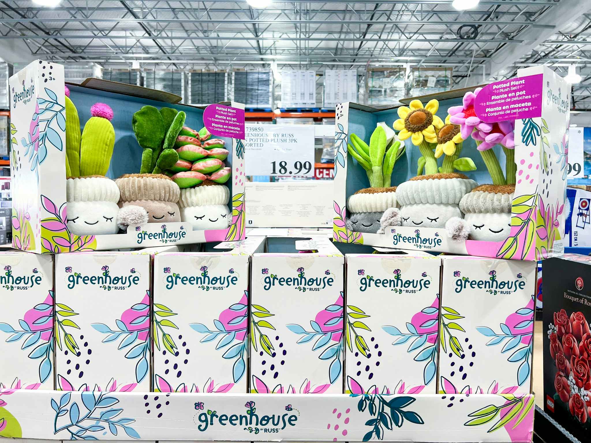 costco greenhouse by russ 12 inch plush plants 3 pack