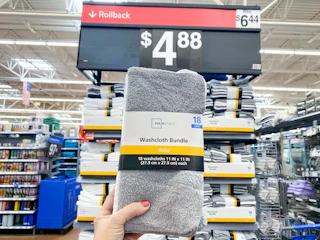 Walmart Mainstays washcloths