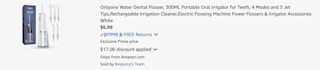 Amazon Water Dental Flosser 2025