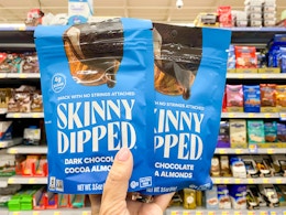 Grab a Bag of SkinnyDipped Almonds or Cashews for Only $1 at Walmart card image