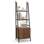 4-Tier Ladder Shelf with Cabinet