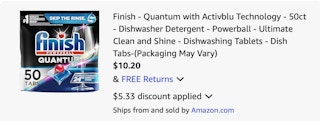 Finish Amazon receipt