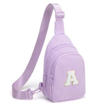 Corduroy Initial Crossbody Bag