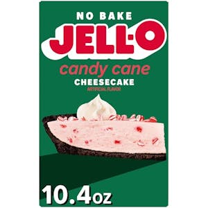 Jell-O No Bake Candy Cane Dessert