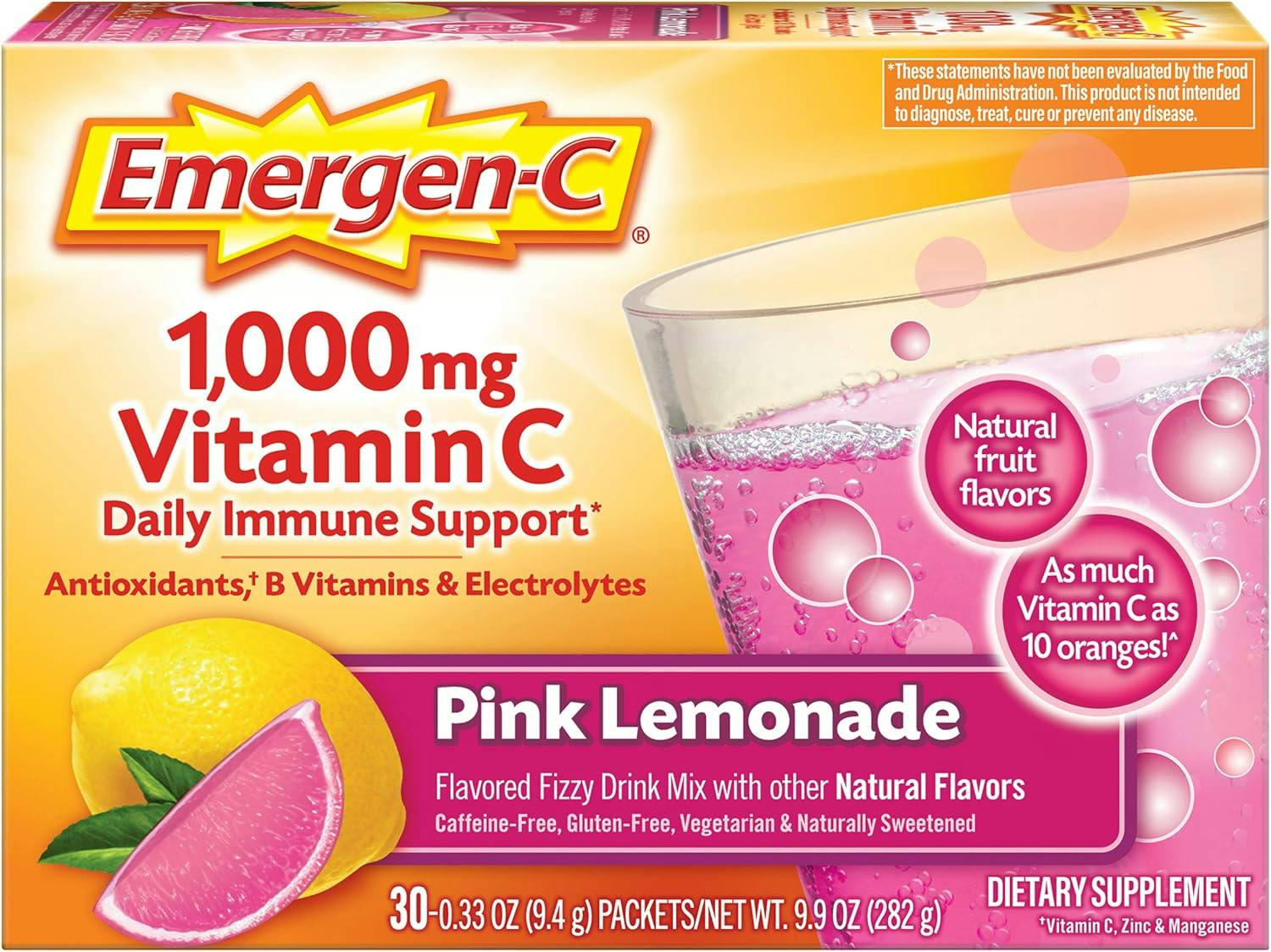 2 Emergen-C Supplement Powder Boxes