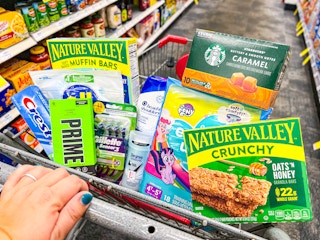 a CVS cart full of extra big deals