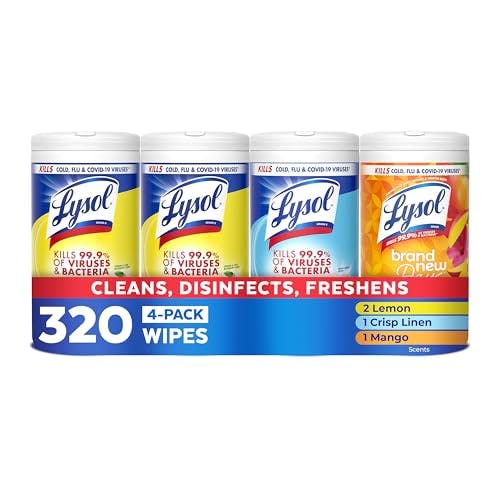 Lysol Disinfecting Wipes 4-Pack