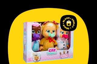 3-pack of Cry Babies on a Black Friday background