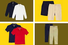 Kids' School Uniform Pieces, as Low as $4 at Walmart (Up to 82% Off) card image