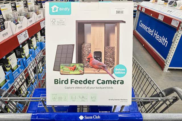 Birdfy Bird Feeder With Camera + Solar, $179 at Sam's Club ($250 on Amazon) card image