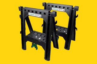 2 plastic sawhorses