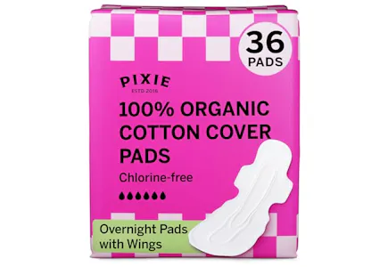 Pixie Organic Cotton Overnight Pads