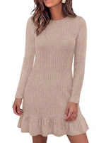 KIRUNDO Women's Sweater Dress
