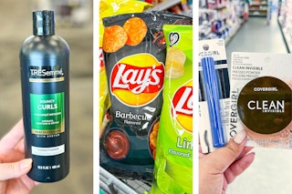 collage with tresemme, lays, and covergirl products