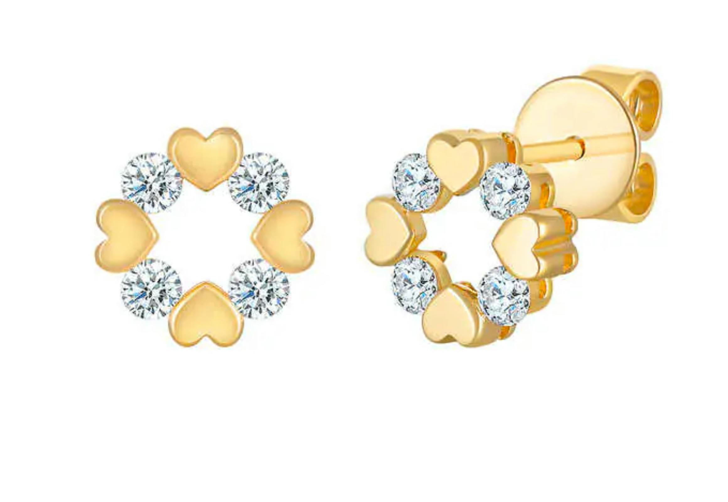 Gold Stud Earrings
