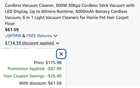 cart vac