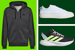 Adidas Extra 40% Off: $19 Break Start Sneakers, $25 Daily Shoes, and More card image