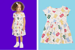 child wearing a harry potter-themed dress 